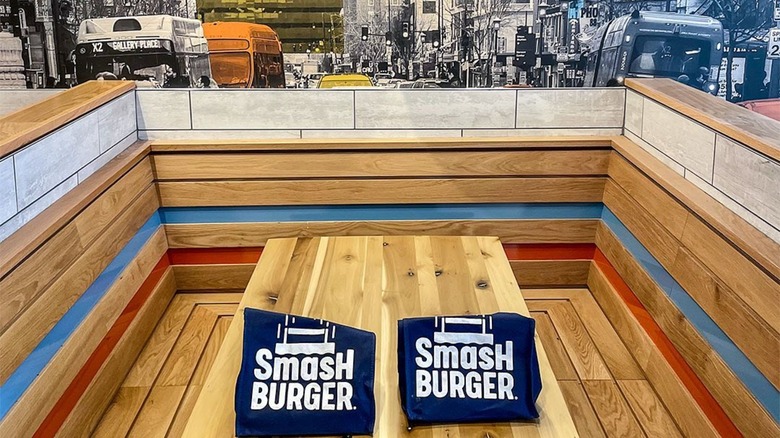 Smashburger seating area