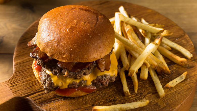 Smashburger burger and fries