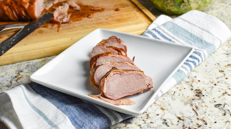 smoked bacon wrapped pork tenderloin recipe