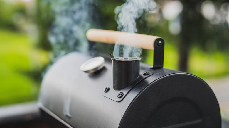 smoke rising out of a smoker