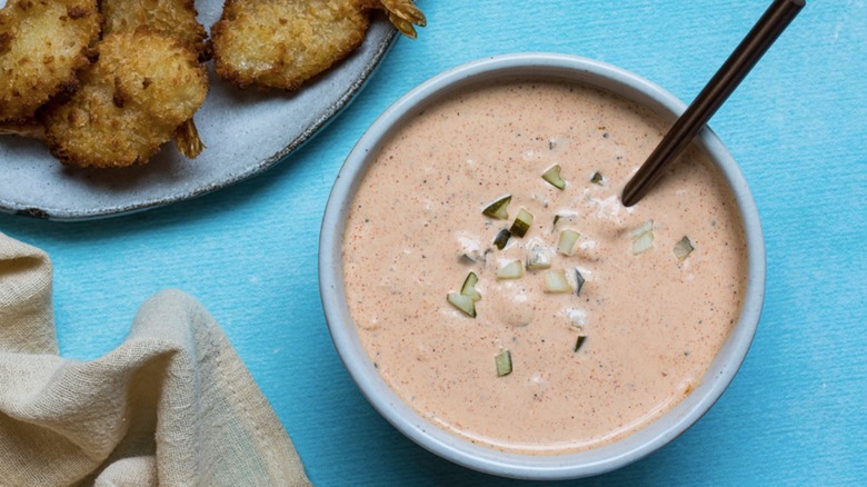 smoky remoulade sauce in bowl