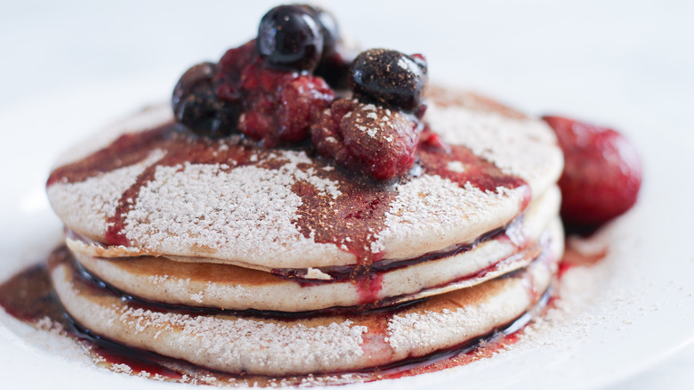 snickerdoodle pancake stack