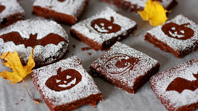 Halloween themed brownies