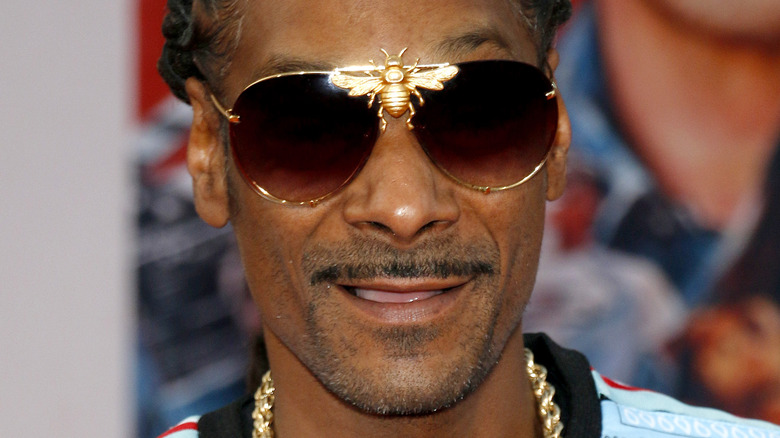 Snoop Dogg smiling in sunglasses