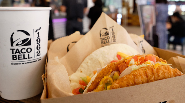 Crispy Taco Bell food and drink