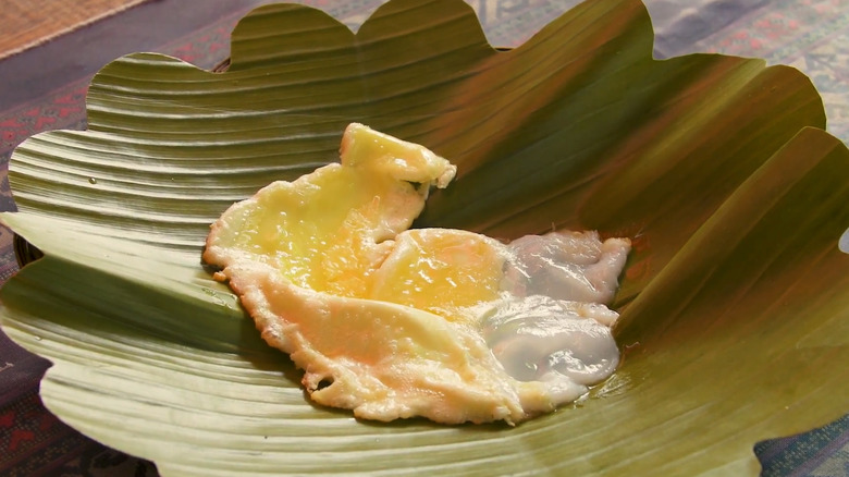 fried crocodile egg