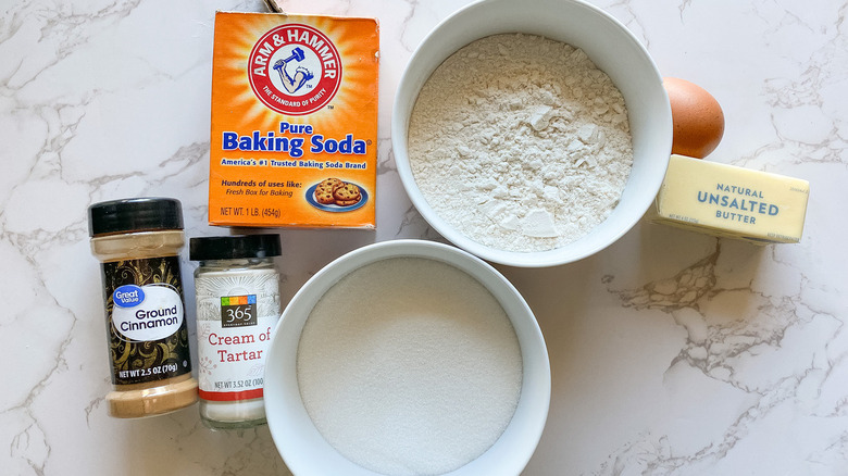 Various ingredients placed on the table.
