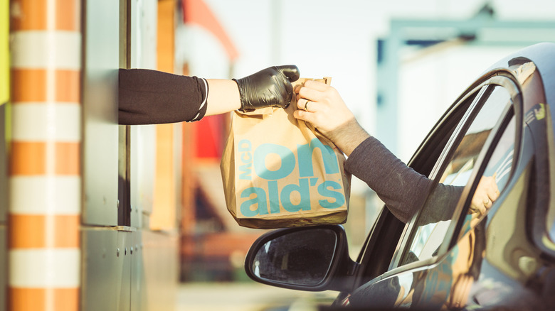 mcdonald's drive-thru bag