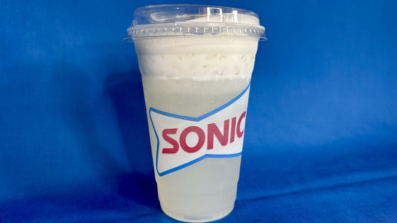 Sonic classic sweet topped lemonade blue background
