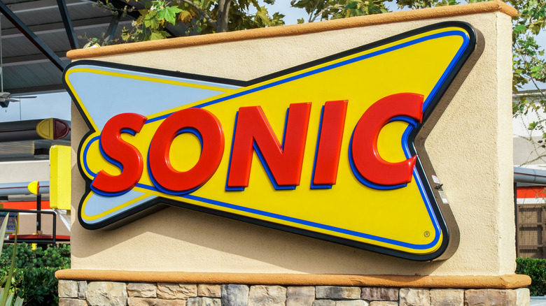 Sonic logo outside restaurant