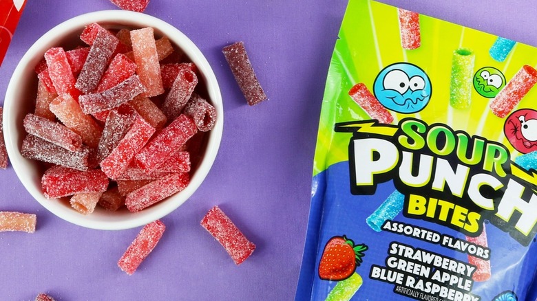 Sour Punch Bites Candy, Blue Raspberry - 5 oz