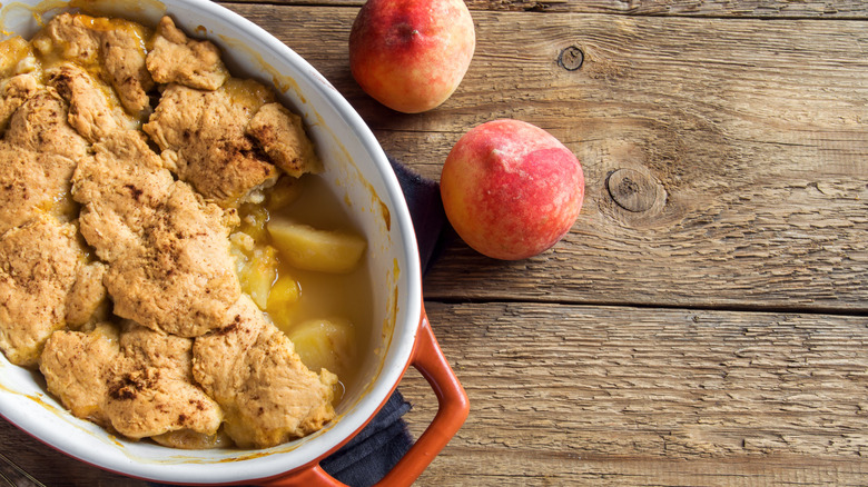 Peach cobbler