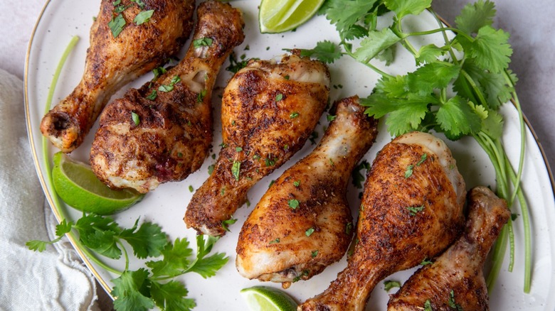 southwest-spiced air fryer chicken legs 