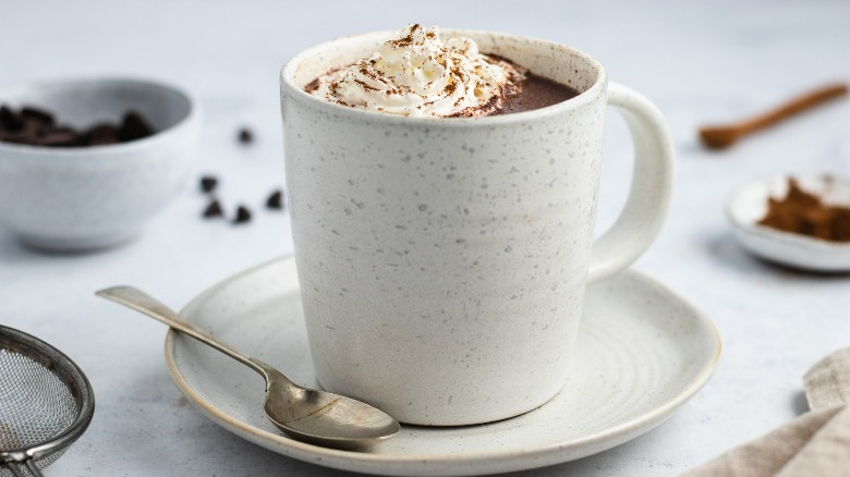 mug of hot chocolate