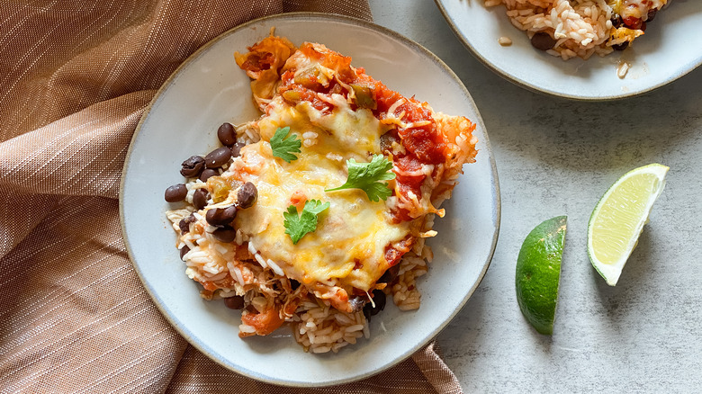 casserole on a plate 