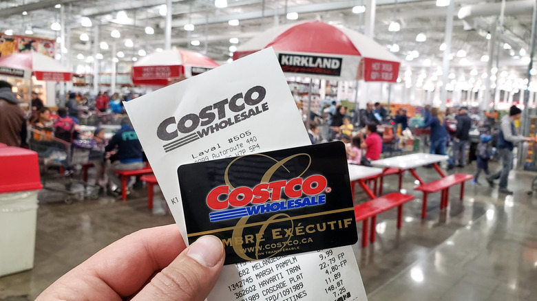 Costco card and receipt