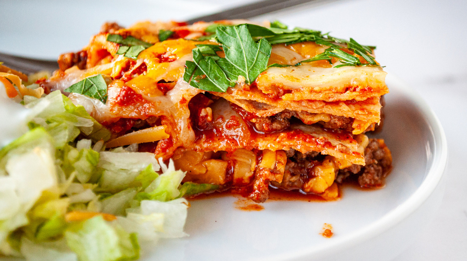 Stacking Skills Come Into Play When Making Enchilada Casserole