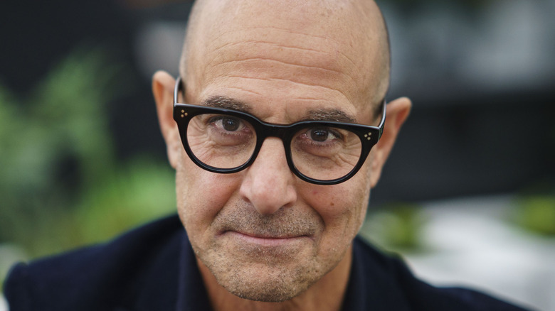 stanley tucci close up of face