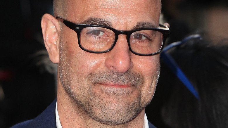 Stanley Tucci smirking