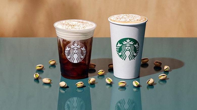 Starbucks pistachio beverages