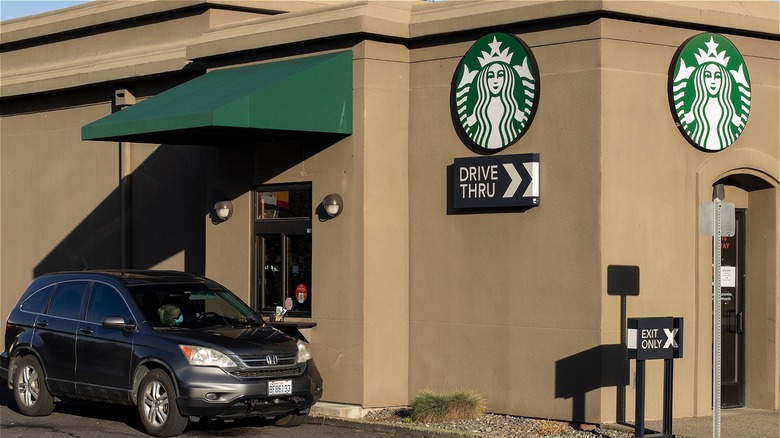 Starbucks drive-thru customer