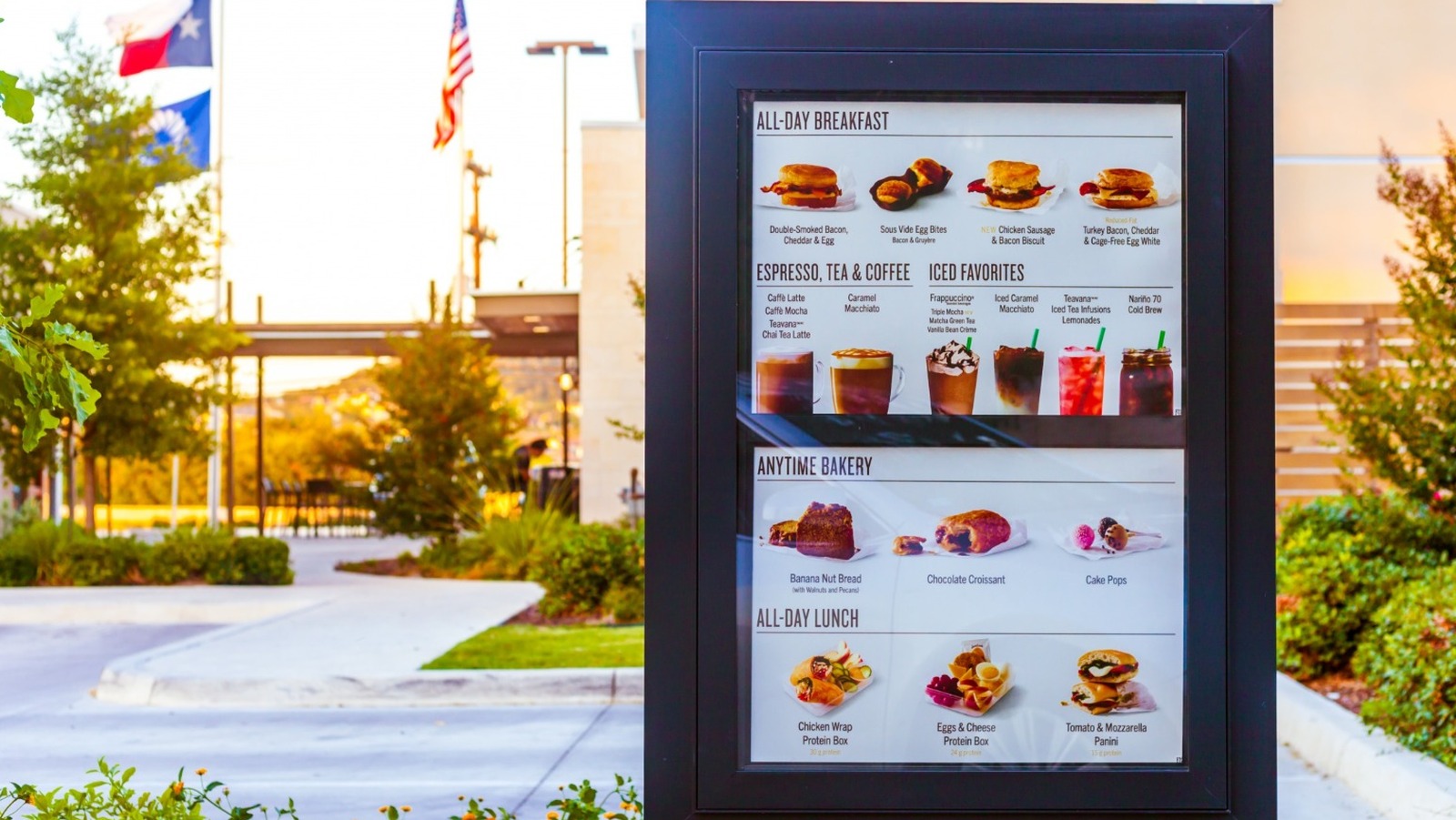 Starbucks menu in usa deals