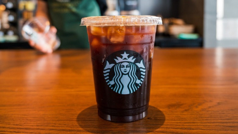 Starbucks black iced coffee