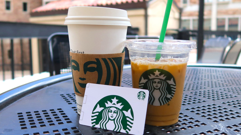 Starbucks gift card and beverages