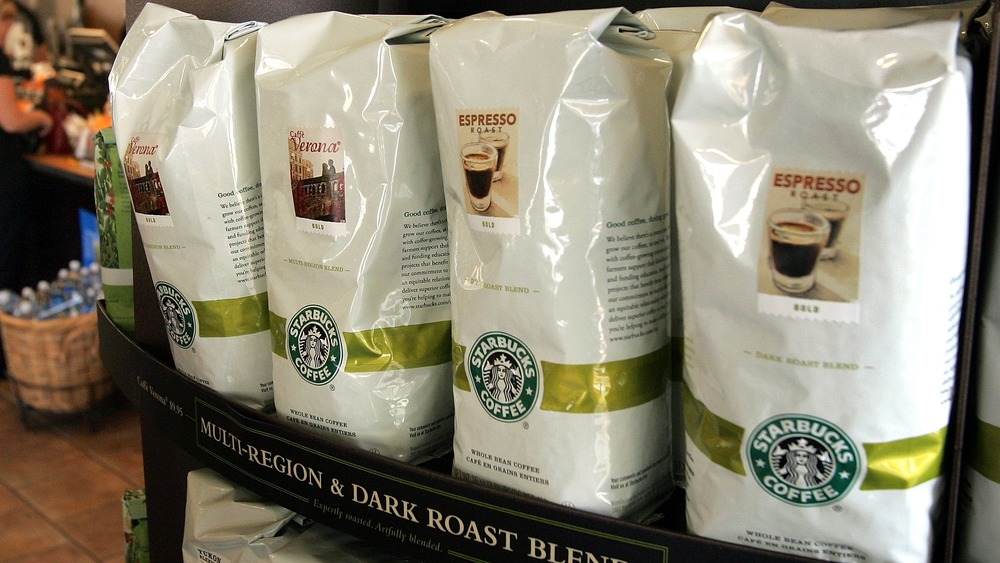 Starbucks coffee beans, packaged