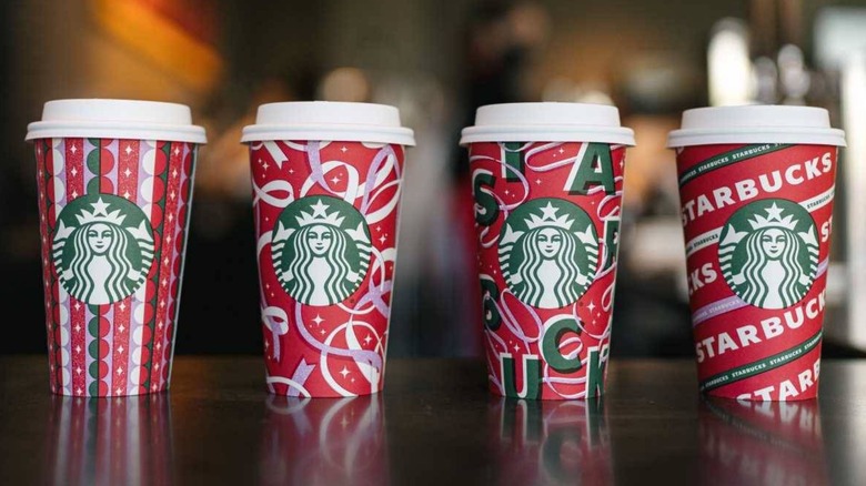 Starbucks holiday cups