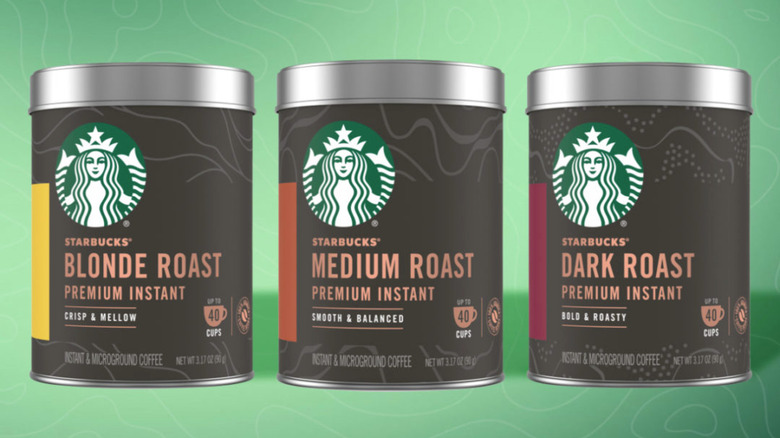 Jars of Starbucks premium instant coffee 