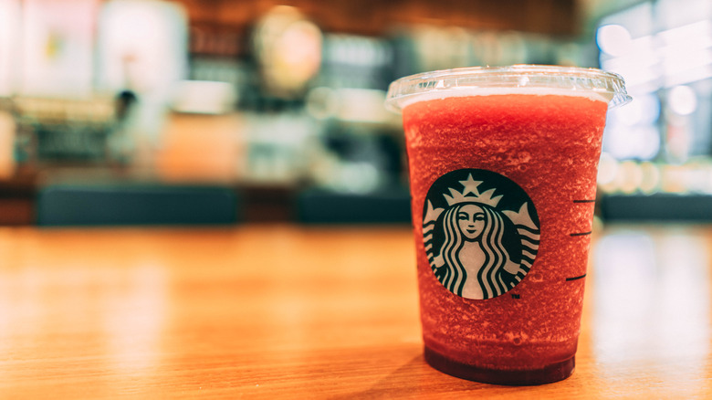 Starbucks iced raspberry drink