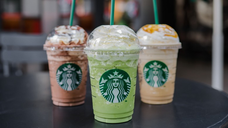 Starbucks brick storefront with logo sign