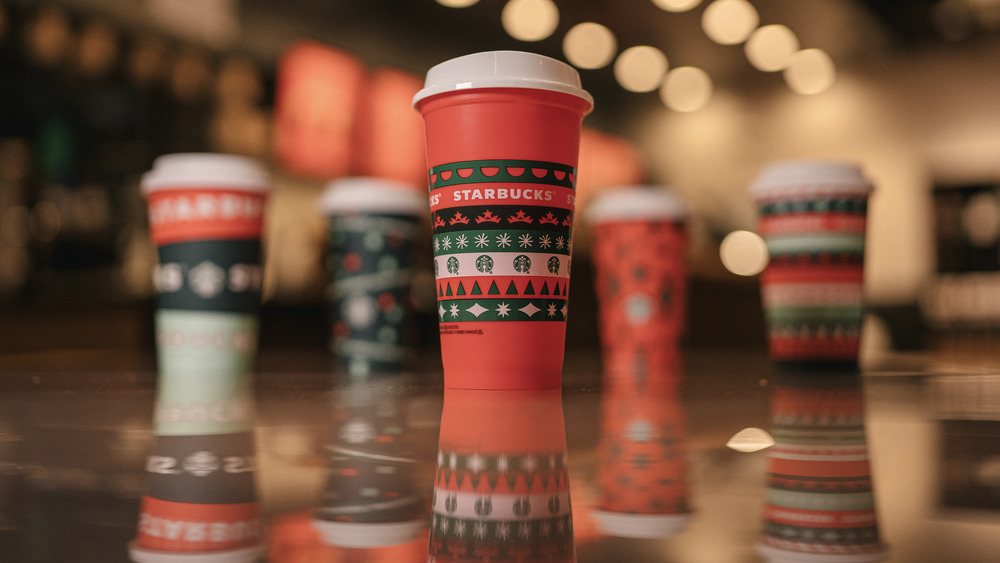 Starbucks holiday drink cups 2020