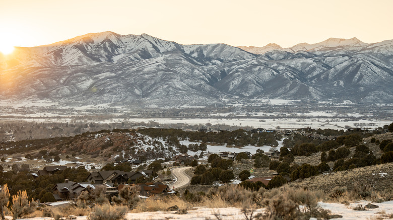 Winter landscape in Utah