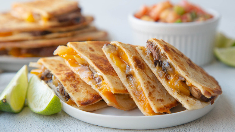 steak fajita quesadillas recipe