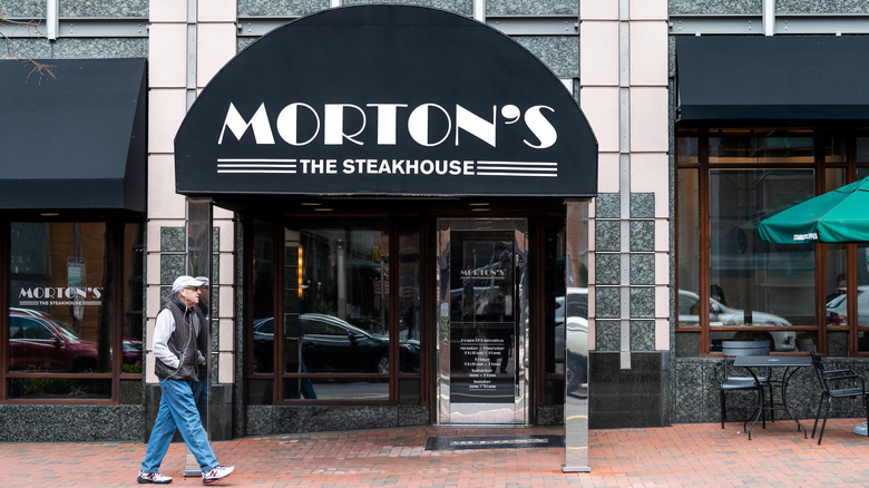 Signage for the exterior of a Morton's The Steakhouse