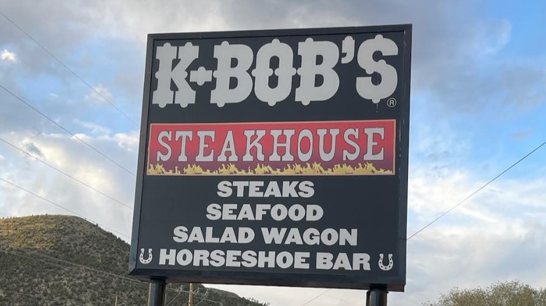 K-Bob's Steakhouse restaurant sign