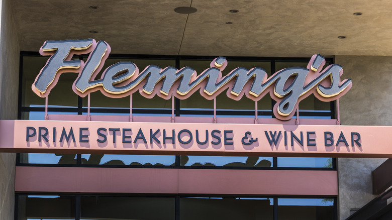 Fleming's Steakhouse sign