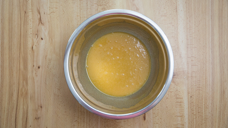 egg mixture in bowl