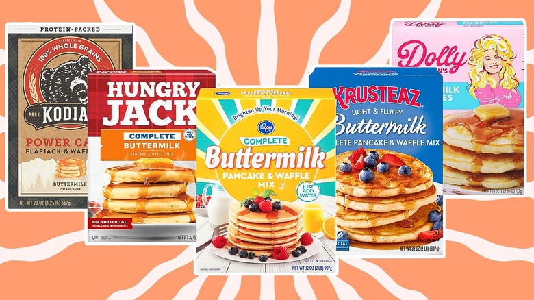 pancake packages line up