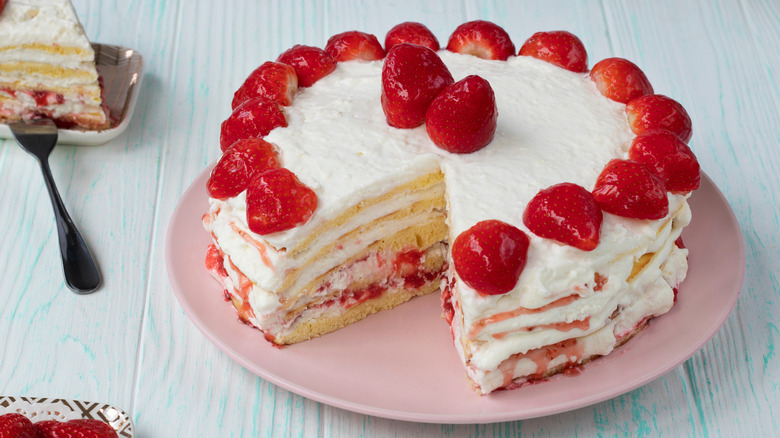 Homemade Strawberry Cake