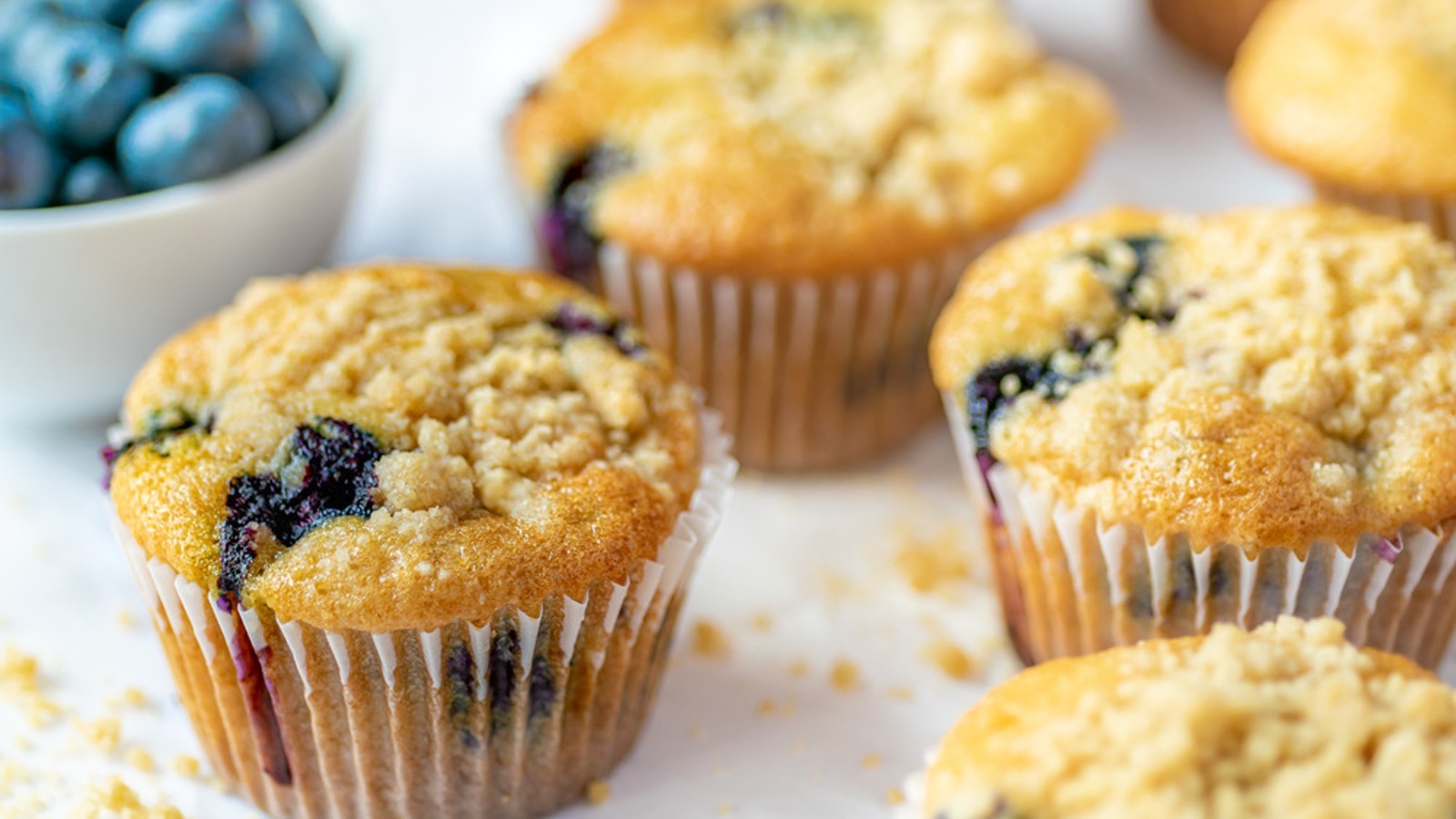 Streusel Topping Will Transform Your Average Blueberry Muffins