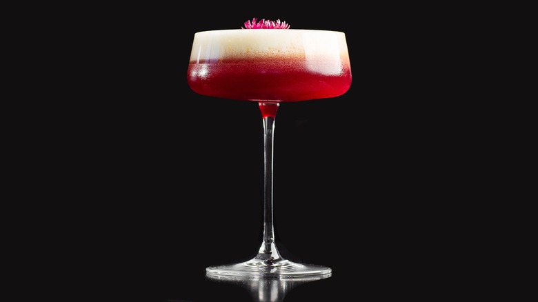 layered cocktail clover club 