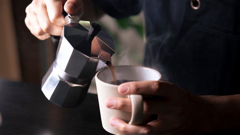 Coffee Being Poured