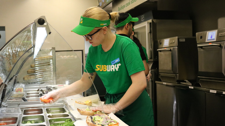 Subway employees at work