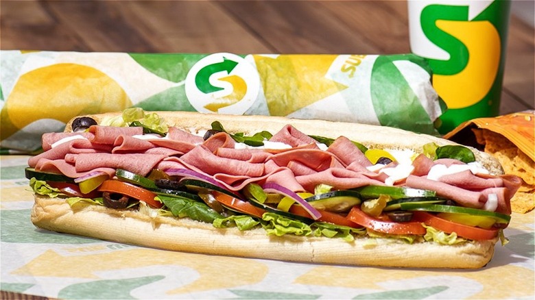 Subway footlong sandwich