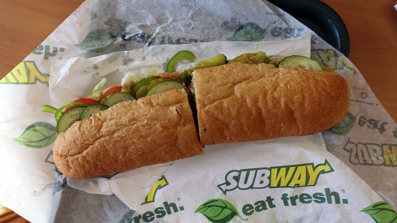 A Subway sandwich