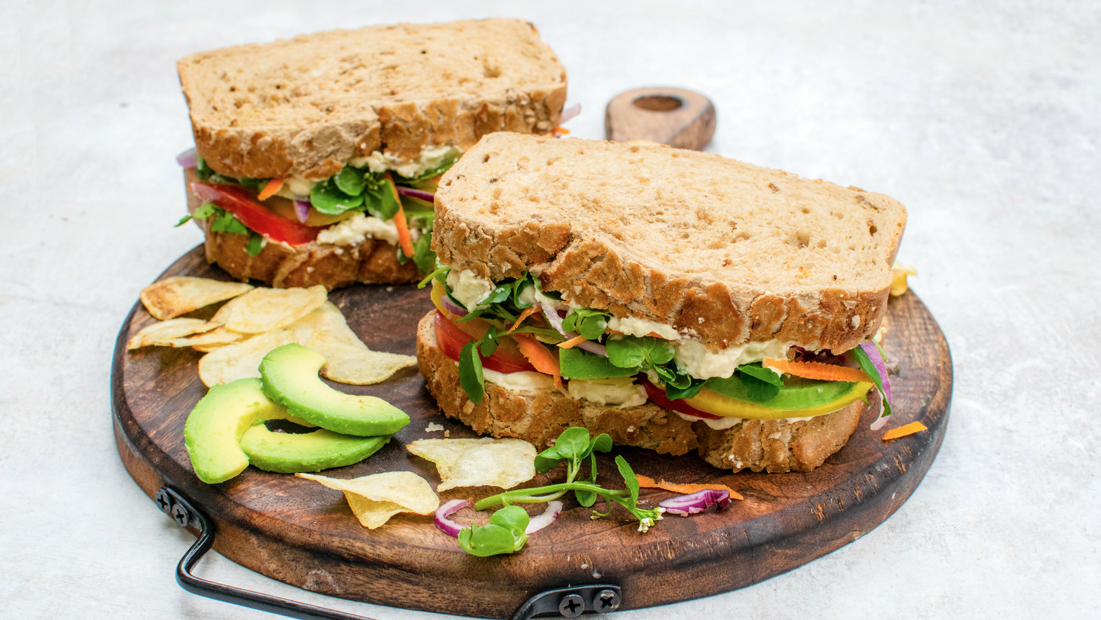 Summer Salad Veggie Sandwich Recipe