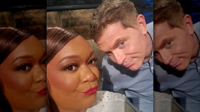 Bobby Flay and Sunny Anderson